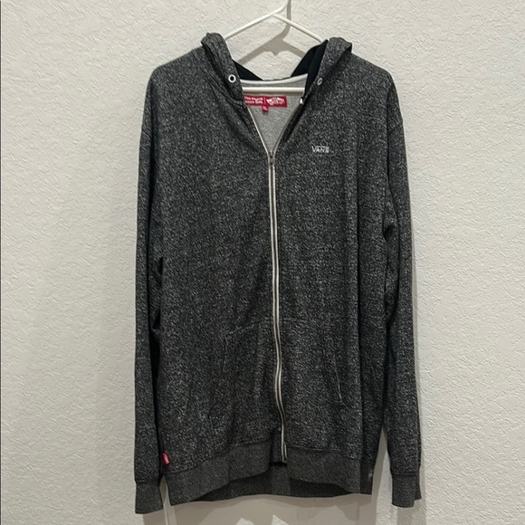 Vans Gray Zip Up Hoodie Classic Sweater - Picture 1 of 11